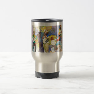 Mug De Voyage Conception de musique de bleus de delta