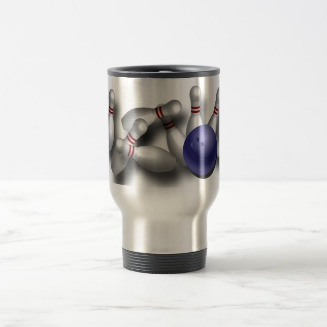 Mug De Voyage Conception faite sur commande de bowling (Centre)