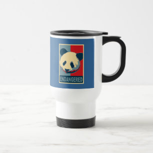 Mug De Voyage Conception mise en danger d'art de bruit de panda