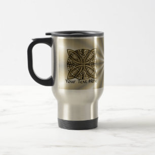 Mug De Voyage Conception originale de noeud celtique d'or