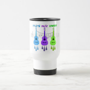 Mug De Voyage Conception retirée de guitares du professeur de