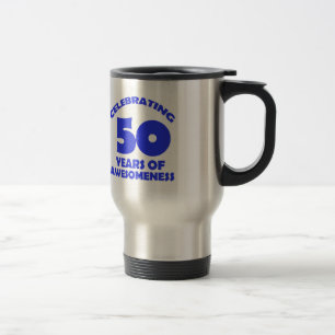 Mug De Voyage conceptions d'anniversaire de 50 années