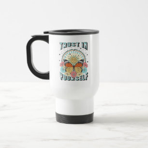 Mug De Voyage Confiance en soi Soleil céleste et papillon
