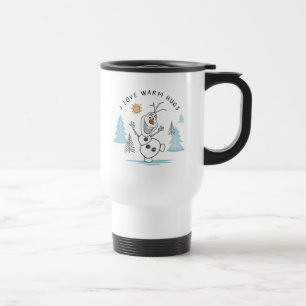 Mug De Voyage Congelé 2 Olaf "I Love Warm Hugs" Croquis