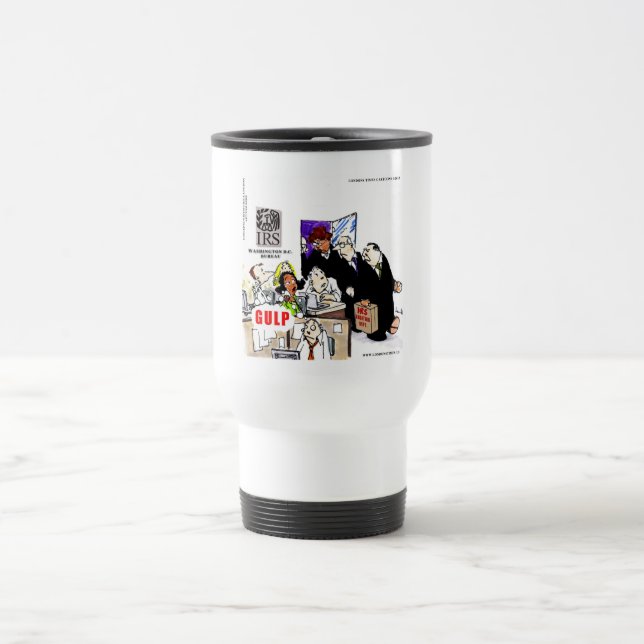 Mug De Voyage Contrôle fiscal de l'IRS drôle (Centre)