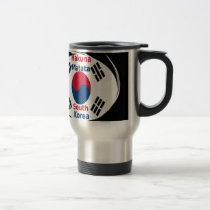 Mug De Voyage Corée du Sud Hakuna Matata Art Imprimer/Graphique