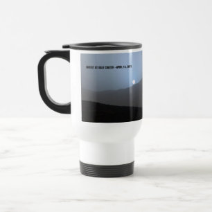Mug De Voyage Coucher de soleil bleu martien