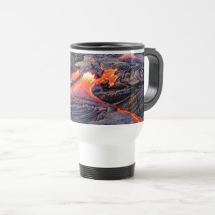Mug De Voyage Coulée de lave de basalte hawaïen