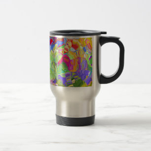 Mug De Voyage Couleur Abstraite vive