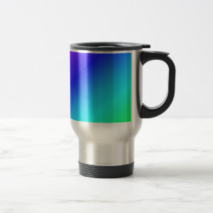 Mug De Voyage Couleur Arc-en-ciel Vert bleu violet Mélange diago
