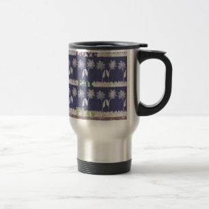 Mug De Voyage Couleurs du Baby shower bleu amour
