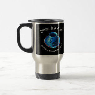 Mug De Voyage Coupe bleue et soucoupe Équipe Amateurs de caf