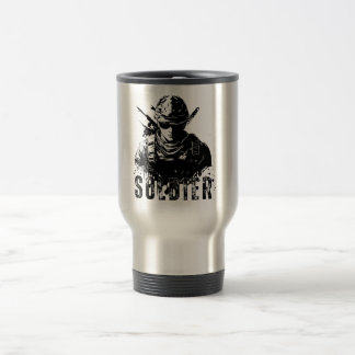 Mug De Voyage Coupe de thé de soldat de la vaillance
