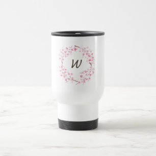 Mug De Voyage Courbe de cerisiers en fleurs