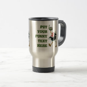Mug De Voyage Course d'autruche dans le marais