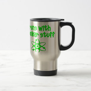 Mug De Voyage Courses avec la substance nucléaire