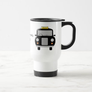 Mug De Voyage Coutume noire de taxi
