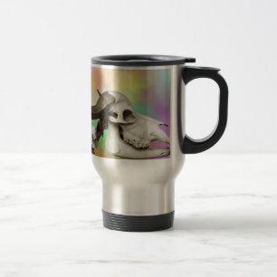 Mug De Voyage Crâne de buffle sur un Arrière - plan d'aquarelle
