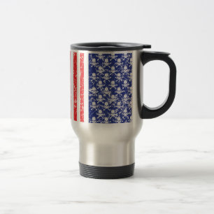 Mug De Voyage Crânes patriotiques