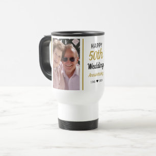 Mug De Voyage Créez votre propre 50e anniversaire d'or 2 photo