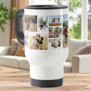 Mug De Voyage Créez votre propre collage personnalisé de 12 phot