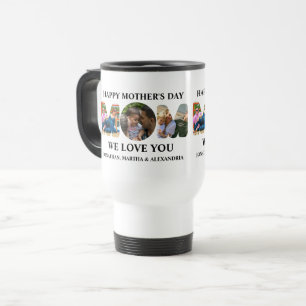 Mug De Voyage Créez votre propre collage photo 3 Happy Mothers d