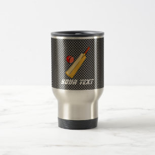 Mug De Voyage Cricket de regard de fibre de carbone