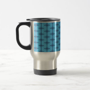 Mug De Voyage Croix Chrétienne Dans L'art Bleu Céleste