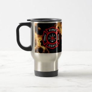 Mug De Voyage Croix maltaise de département du feu de