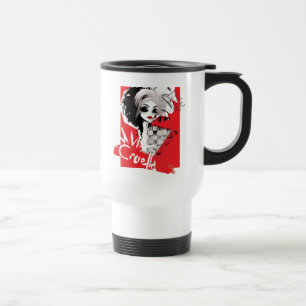 Mug De Voyage Cruella Collage Cruella du modèle de mode