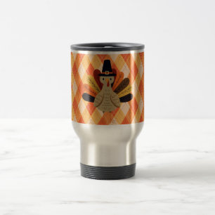 Mug De Voyage Cute, classique/vintage Thanksgiving Turquie