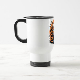 Mug De Voyage Cute Halloween Dragon Squelette avec café