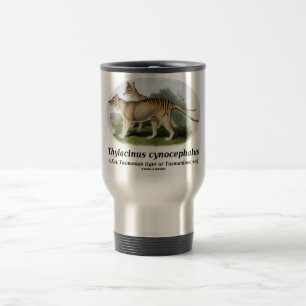 Mug De Voyage Cynocephalus de Thylacinus (tigre ou loup