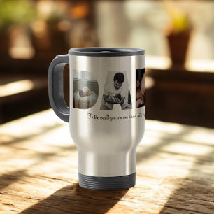 Mug De Voyage Dada Photo Collage Voyage Mug pour la Fête des pèr
