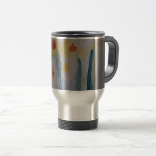 Mug De Voyage Daffodiles Abstraits