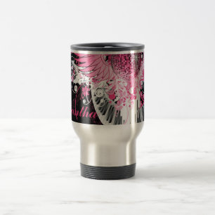 Mug De Voyage Dance Music 15 oz. Coupe de Musique de Voyage en a