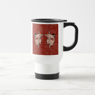 Mug De Voyage Dancing Pig Antique Cute Danseuse