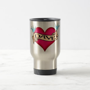 Mug De Voyage Dave - T-shirts et cadeaux faits sur commande de
