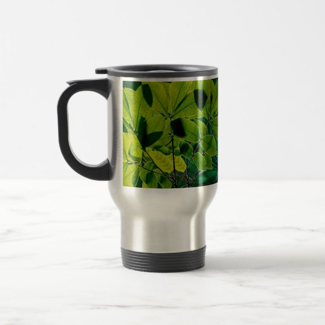 Mug de voyage de feuillage (Gauche)