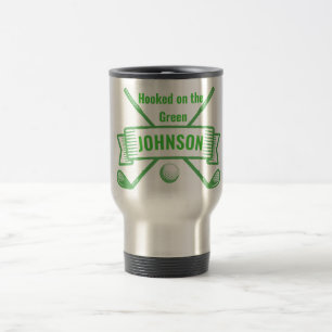 Mug de voyage de golf accroché - Cadeau personnali