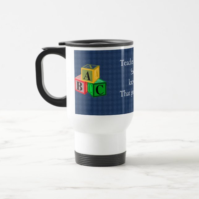 Mug de voyage de l'enseignant (Gauche)