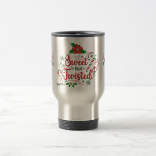 Mug de voyage de Noël doux mais tordu