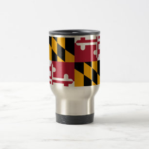 Mug De Voyage Décor de style de drapeau d'état du Maryland