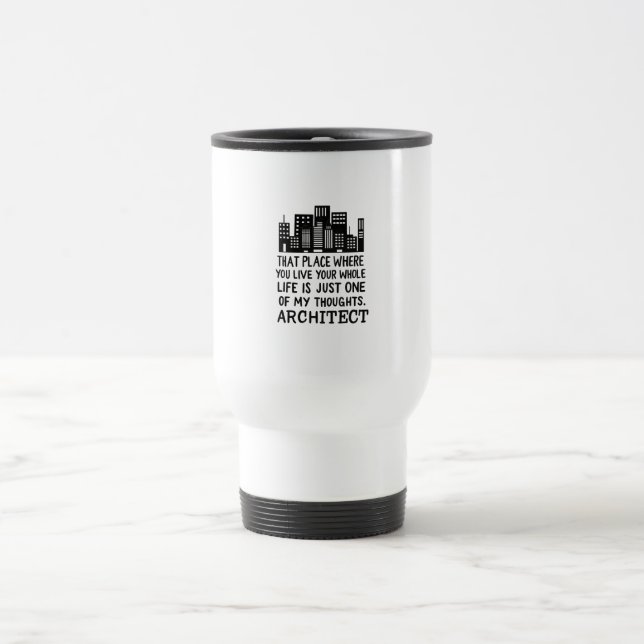 Mug De Voyage Définition de l'architecte (Centre)