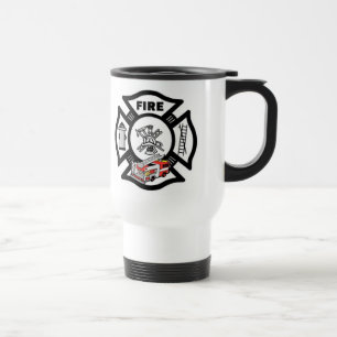 Mug De Voyage Délivrance rouge de camion de pompiers