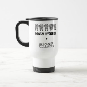 Mug De Voyage Dentis hygiénistes dentaires personnalisés Empre