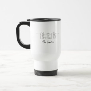 Mug De Voyage Dentiste personnalisé   Nom personnalisé   Dentist