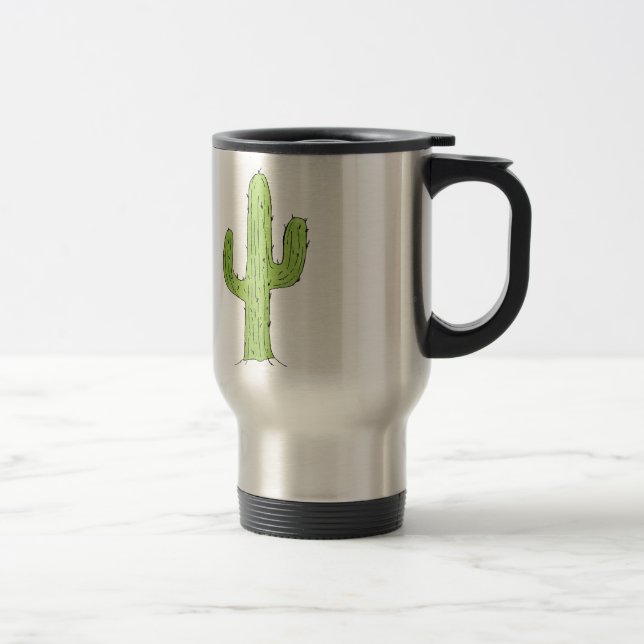 Mug De Voyage Desert Cactus Desert Plantes Cactus Tree Design (Droit)