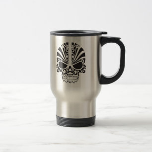Mug De Voyage Design graphique décoratif noir crâne