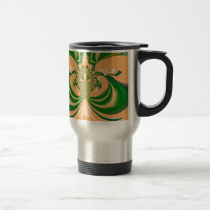 Mug De Voyage Design vert jaune.